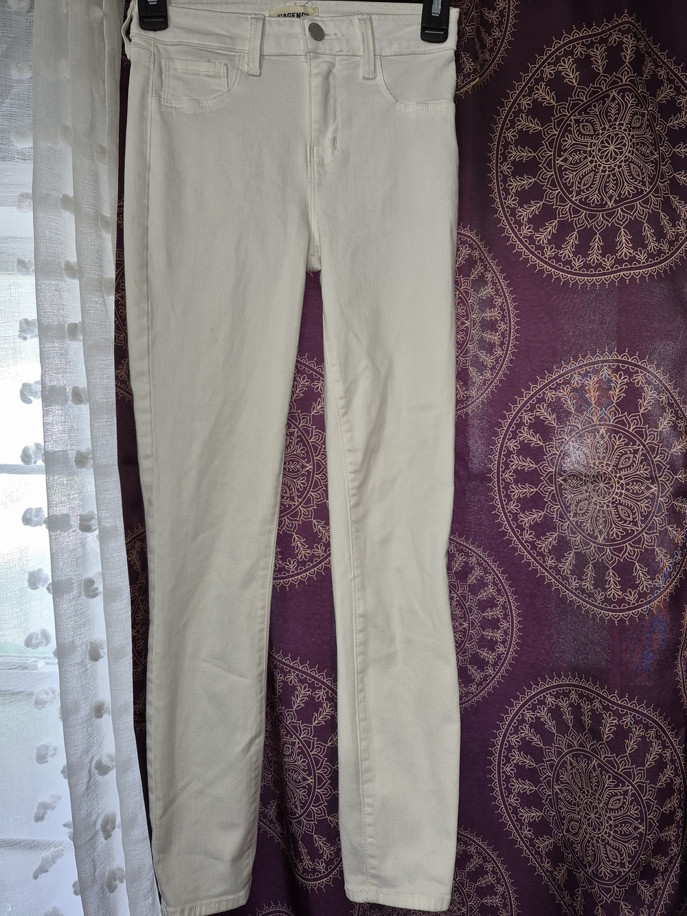 L'AGENCE White Skinny Jeans